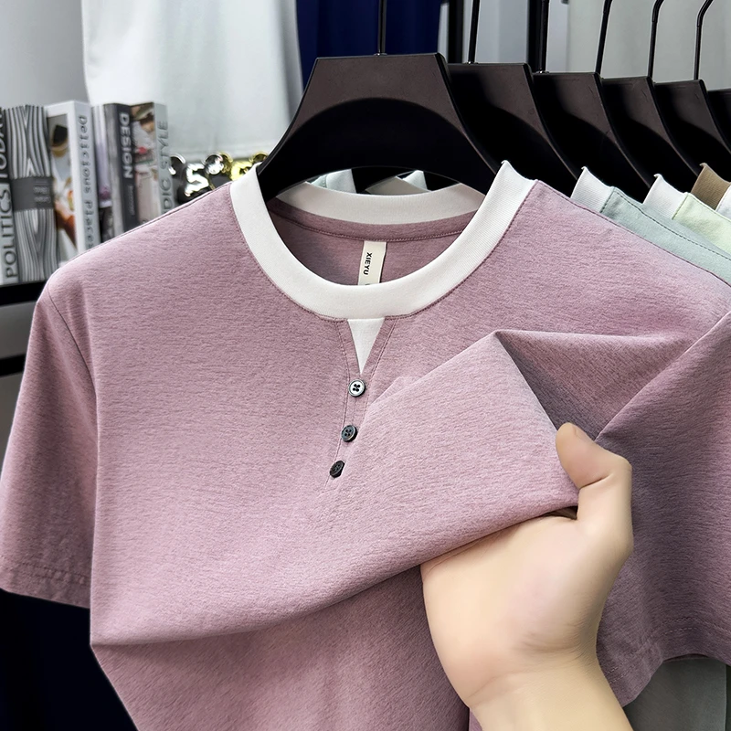 Mens Short Sleeve Henley Neck  - огляд і ціна Summer Clothing Types
