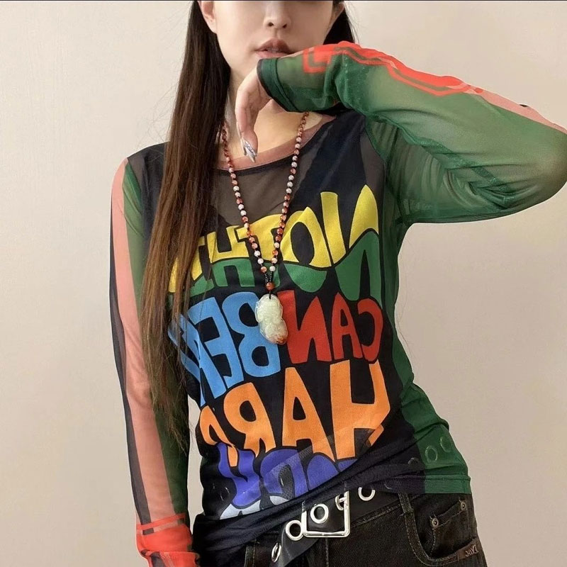 Casual Letter Printed T-shirt  - огляд і ціна Summer Gauze Clothing