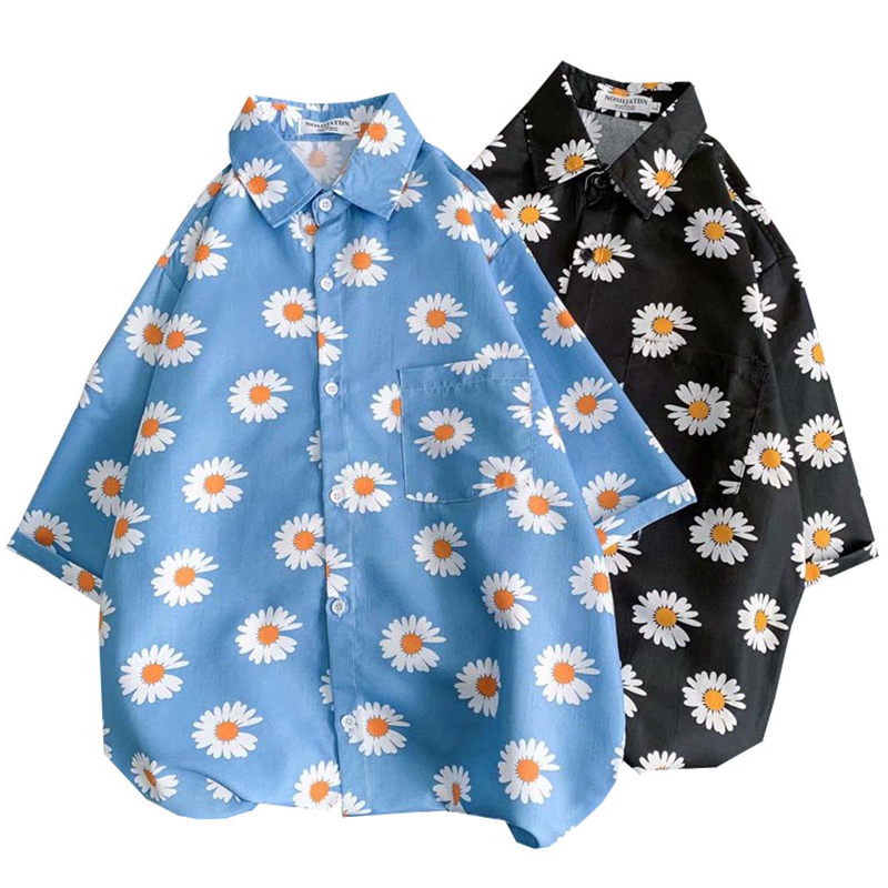 Daisy Print Hawaiian Beach Shi - огляд і ціна Summer Clothing Resort