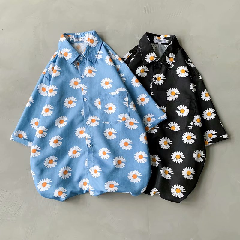 Daisy Print Hawaiian Beach Shi - огляд і ціна Summer Clothing Resort