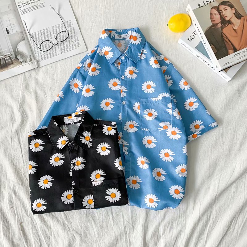 Daisy Print Hawaiian Beach Shi - огляд і ціна Summer Clothing Resort