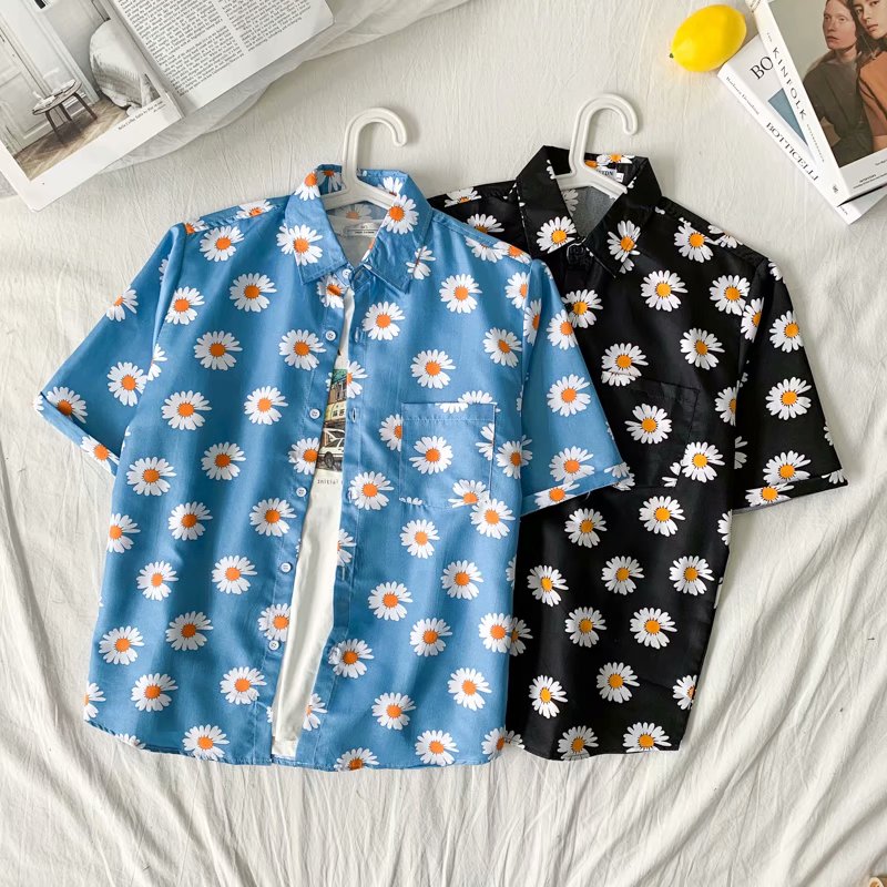 Daisy Print Hawaiian Beach Shi - огляд і ціна Summer Clothing Resort