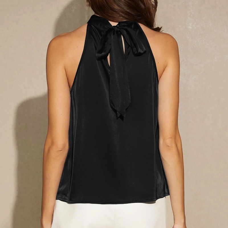 Elegant Satin Halter Neck Tank - огляд і ціна Summer Clothing Images