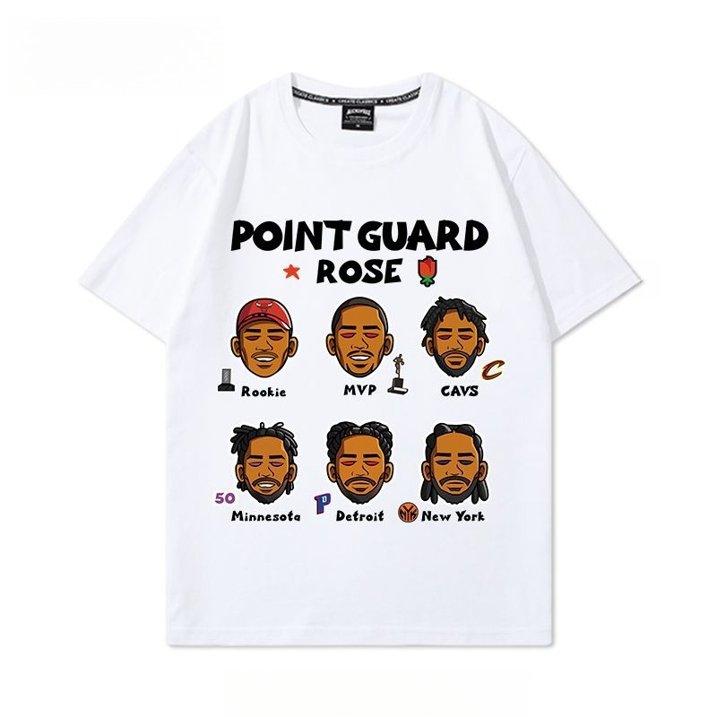 Derrick Rose Career Cartoon Sh - огляд і ціна Summer Rose Clothing