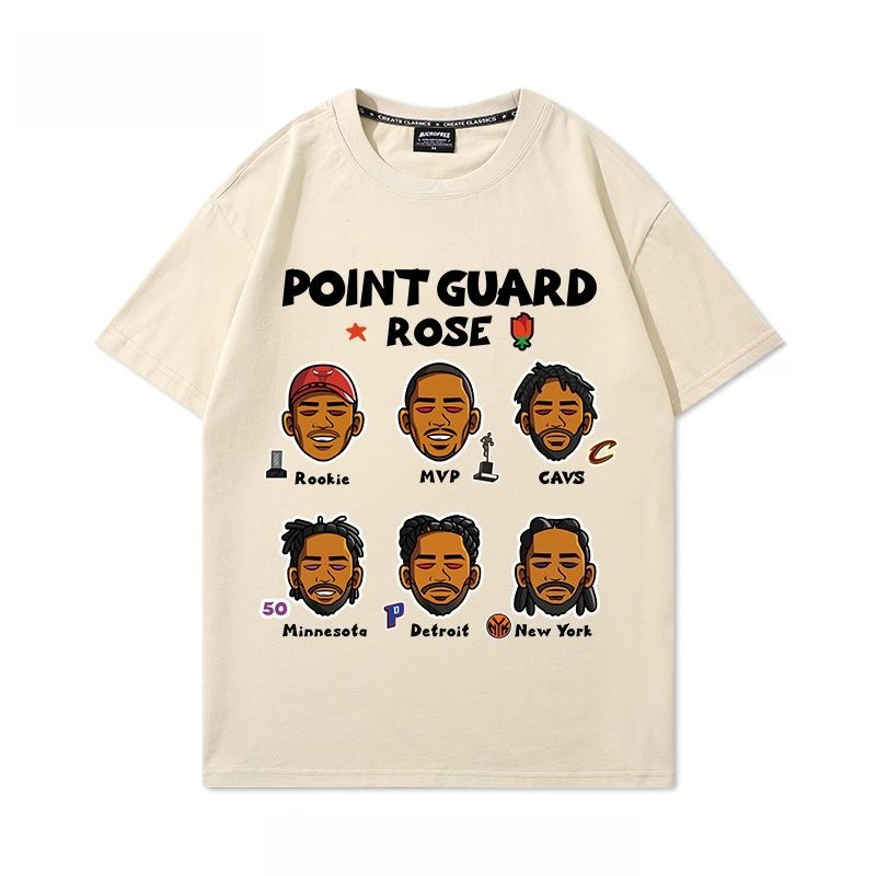 Derrick Rose Career Cartoon Sh - огляд і ціна Summer Rose Clothing