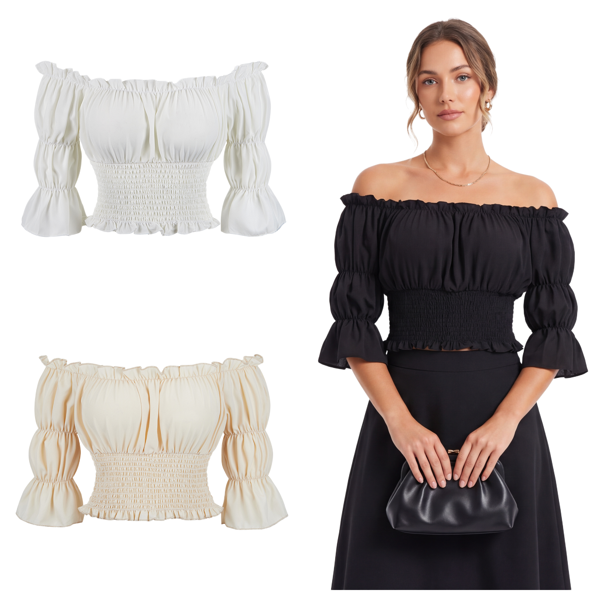 Renaissance Blouse Women Top w - огляд і ціна Off Shoulder Blouse