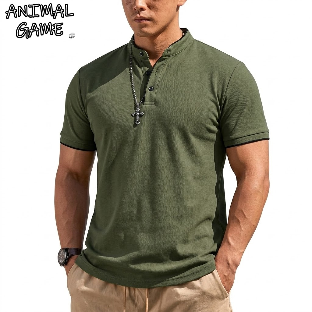 Summer Short Sleeve Henley Shi - огляд і ціна Summer Clothing Types