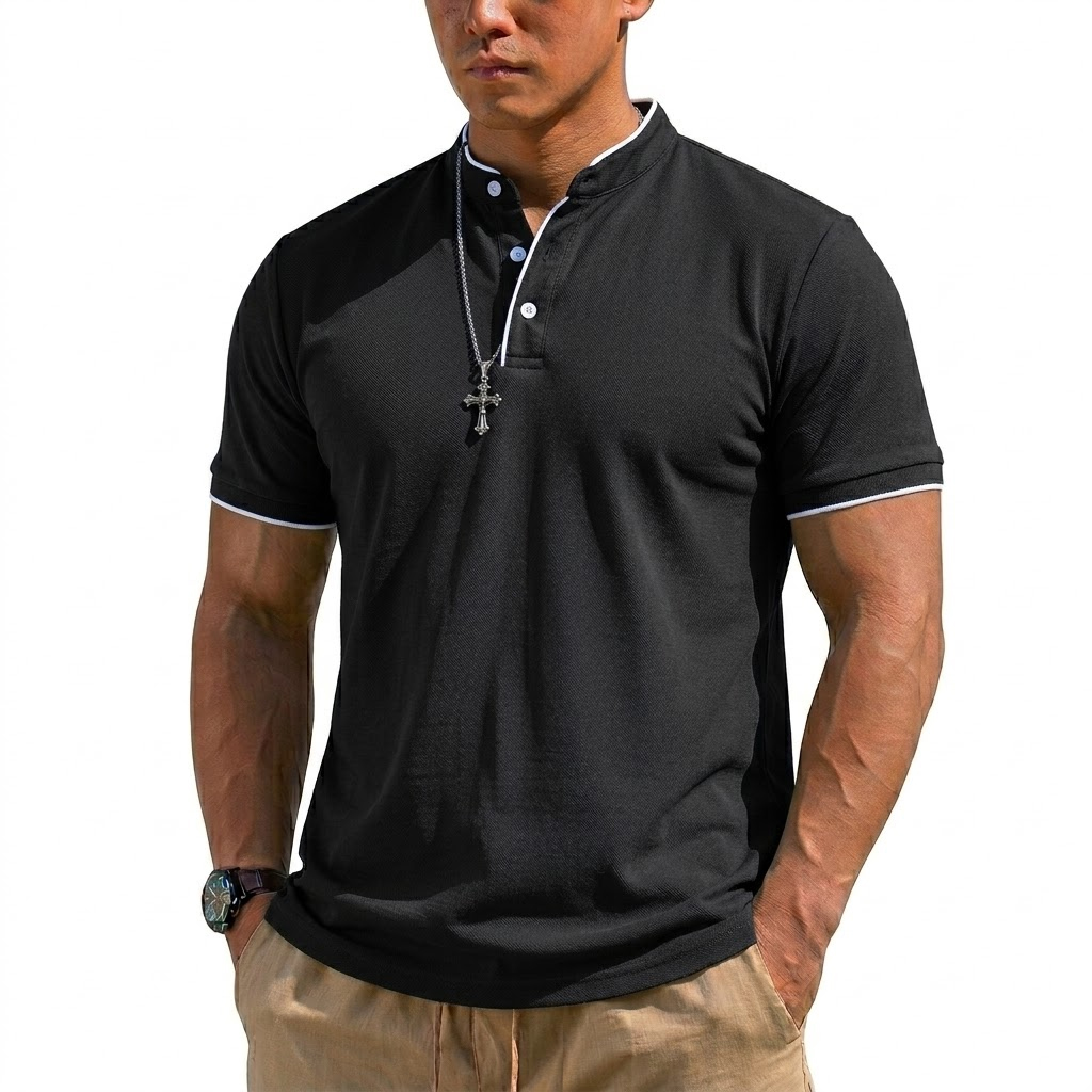 Summer Short Sleeve Henley Shi - огляд і ціна Summer Clothing Types