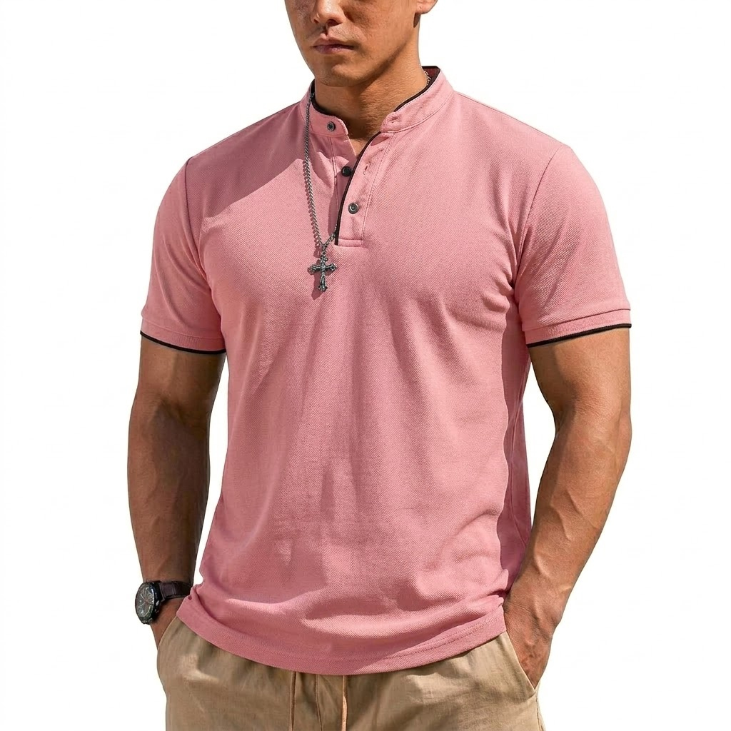 Summer Short Sleeve Henley Shi - огляд і ціна Summer Clothing Types