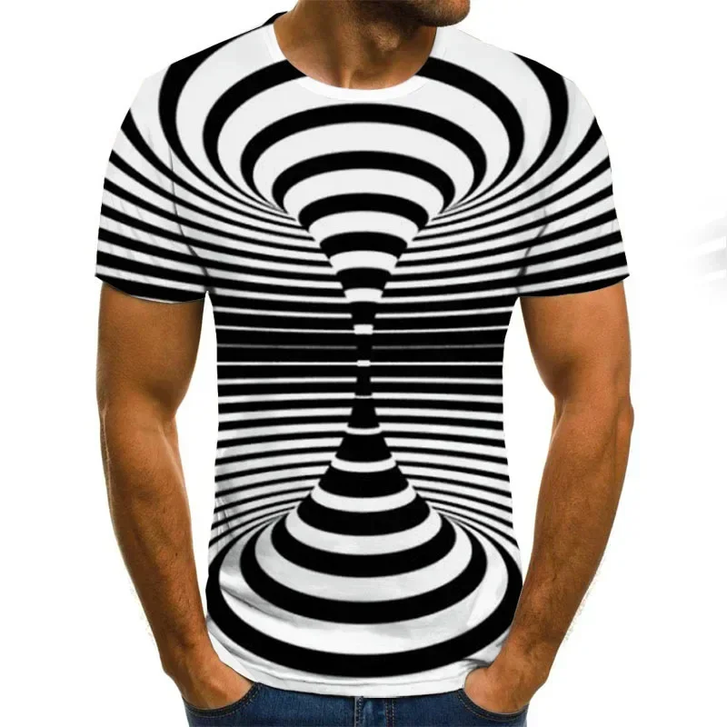 Men's 3D printed T-shirt, over - огляд і ціна Summer Clothing Affordable
