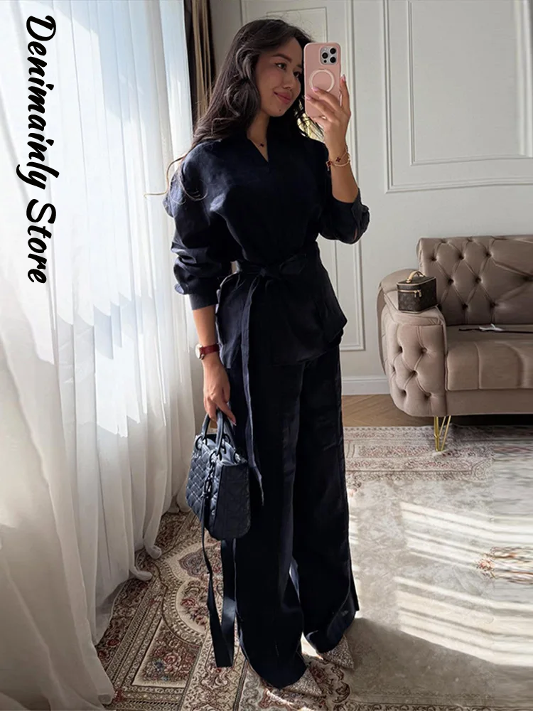 Casual Women's Linen Pants Set - огляд і ціна Summer Clothing Men Linen