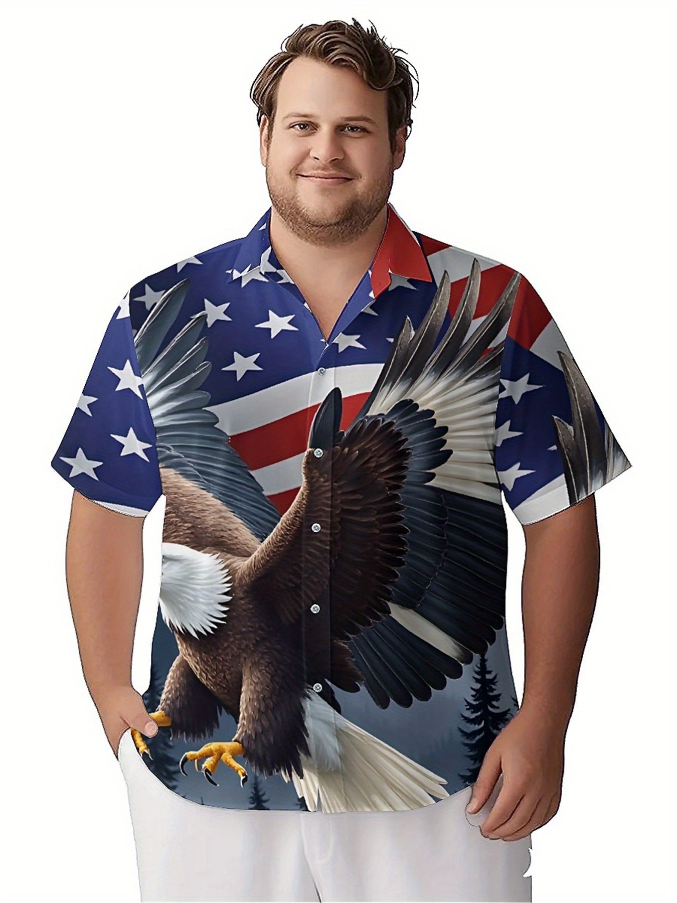 Men's Plus Size Hawaiian Shirt - огляд і ціна Summer Clothing Plus Size