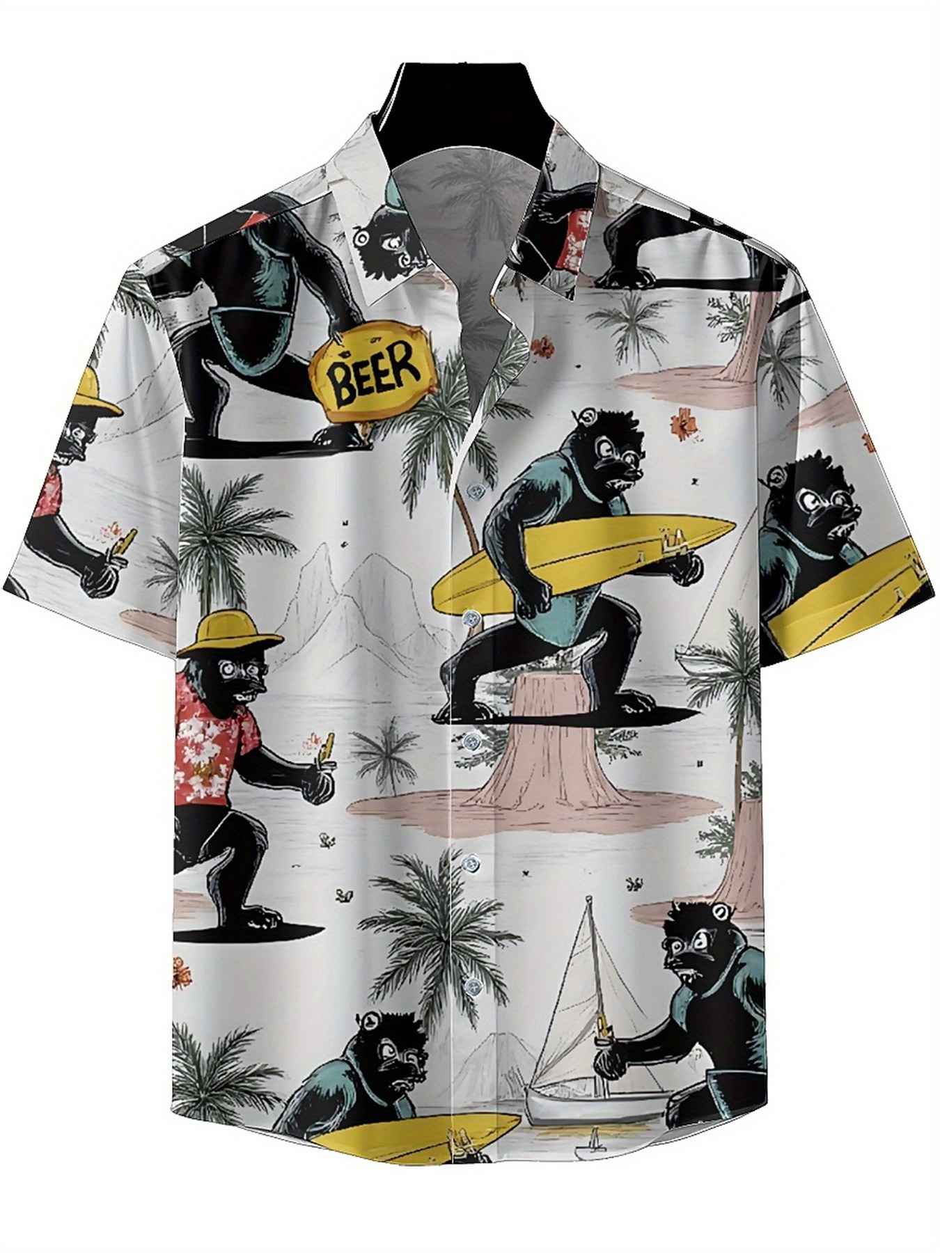 Men's Plus Size Hawaiian Shirt - огляд і ціна Summer Clothing Plus Size