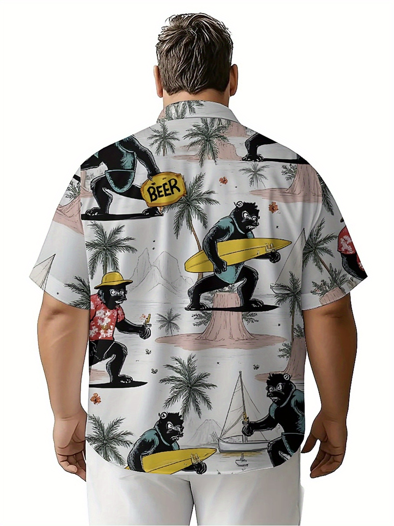 Men's Plus Size Hawaiian Shirt - огляд і ціна Summer Clothing Plus Size