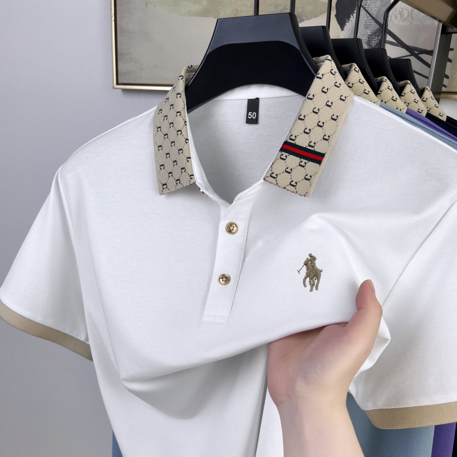 Summer Men's New Polo Shirt Co - огляд і ціна Summer Clothing Men Linen