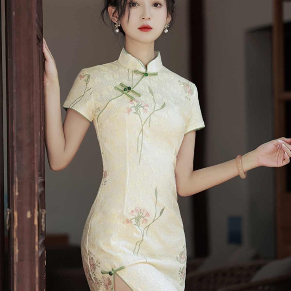 Petite Chinese Modern Qipao Dr - огляд і ціна Summer Clothing Young Women