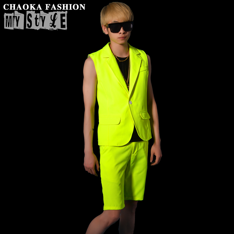 New Korean Mne's Fashion Slim  - огляд і ціна Yellow Summer Clothing