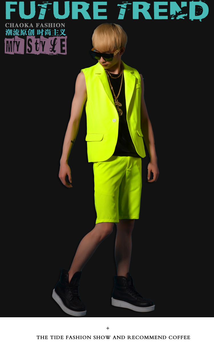 New Korean Mne's Fashion Slim  - огляд і ціна Yellow Summer Clothing