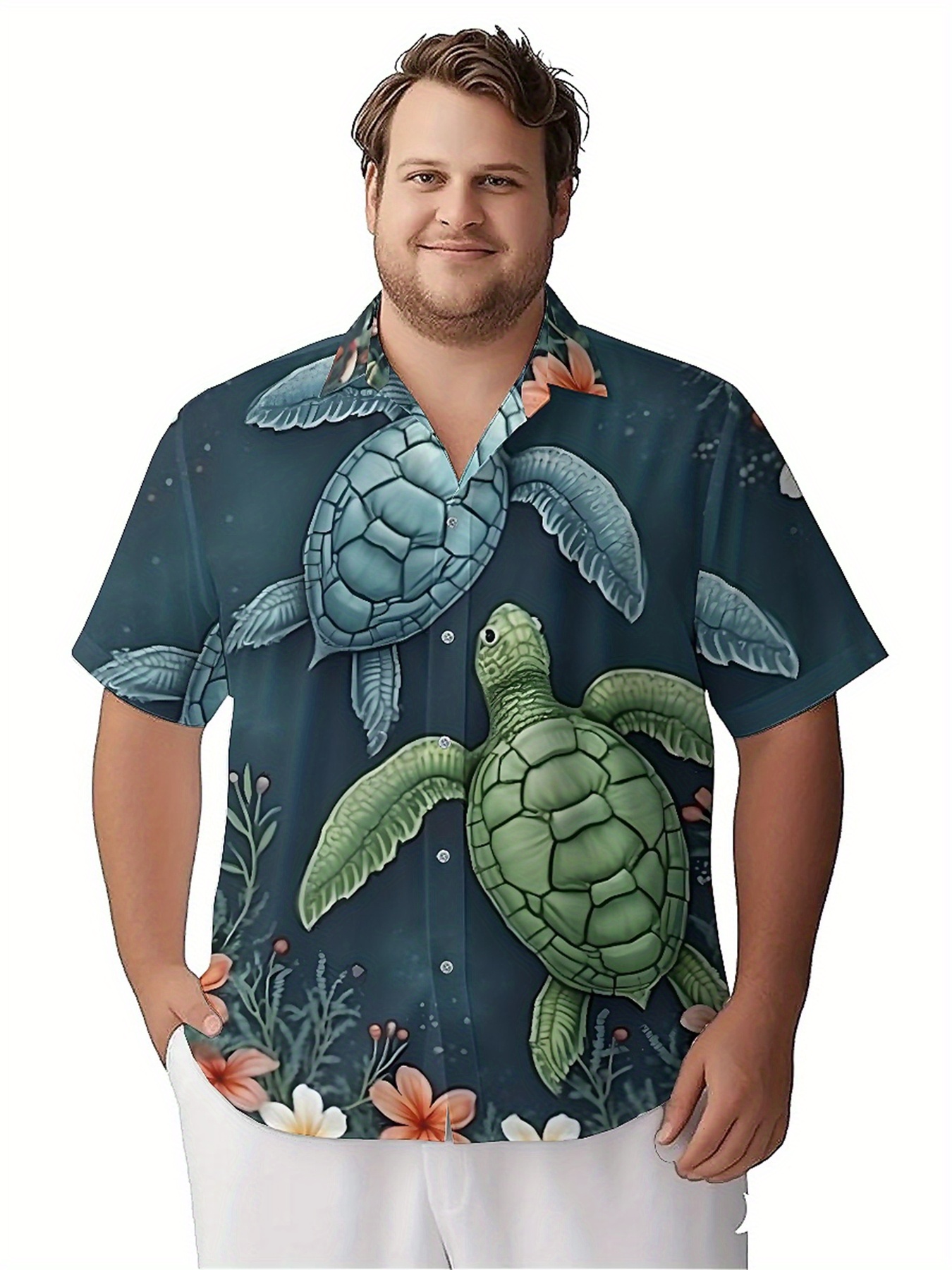 Men's Plus Size Hawaiian Shirt - огляд і ціна Summer Clothing Plus Size