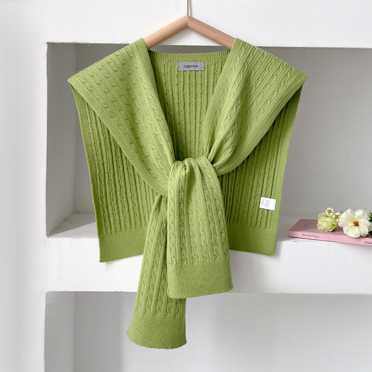 NEW Korean Autumn Knit Shawl F - огляд і ціна Off Shoulder Blouse