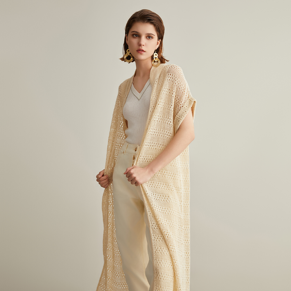 BC609 Linen and Silk Long Knit - огляд і ціна Quality Summer Clothing For Women