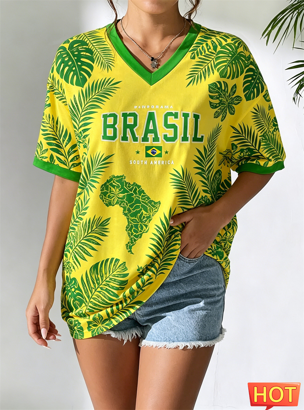 New Brazilian T-shirt Summer W - огляд і ціна Yellow Summer Clothing