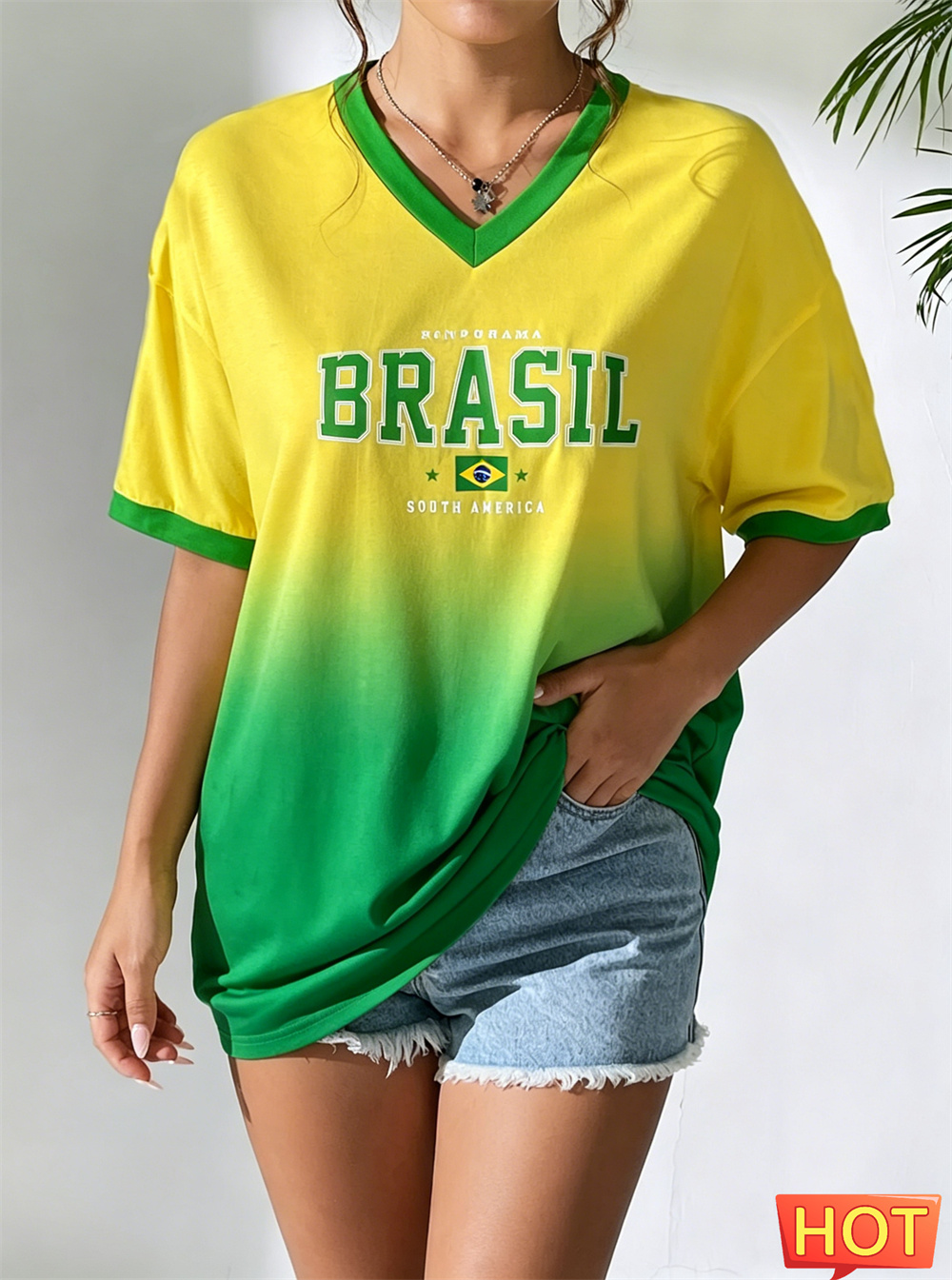 New Brazilian T-shirt Summer W - огляд і ціна Yellow Summer Clothing