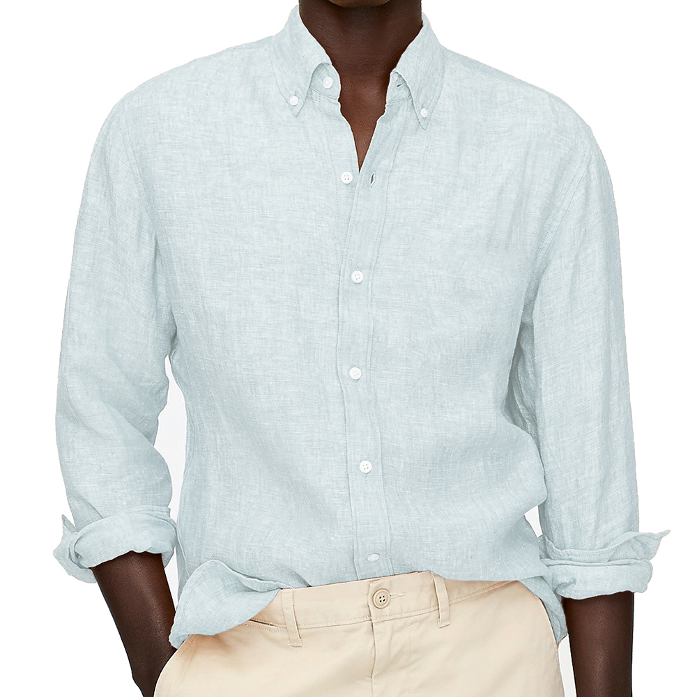 Summer Linen Shirts Custom Mad - огляд і ціна Summer Clothing Men Linen
