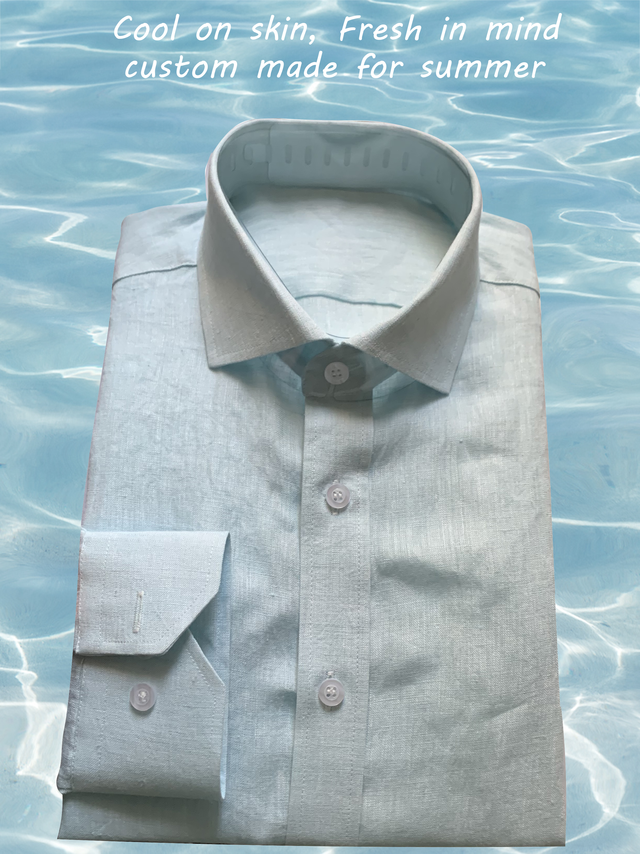 Summer Linen Shirts Custom Mad - огляд і ціна Summer Clothing Men Linen